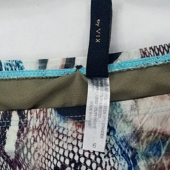 Paula Hermanny by Vixx bikini Snake Print Aqua Jewelled - Picture 6 of 9